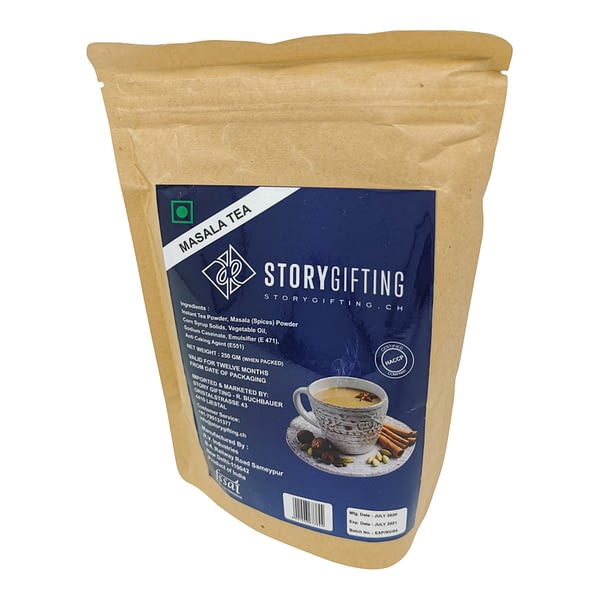 Masala Tee von Storygifting Verpackung von vorne