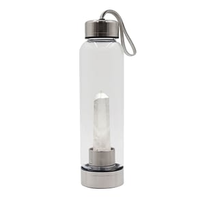 Kristall Wasserflasche mit Bergkristall